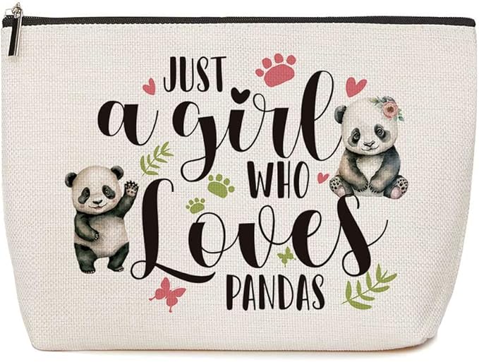 Panda Makeup Bag Funny Animal Cosmetic Bag Panda Gifts for Girls