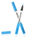 Wismee Metallic Neon Liquid Eyeliner, Glitter Neon Colored Eyeliners Pen, High Pigmented, Waterproof Smudge-Proof and Long-Lasting Metallic Eye Makeup for Halloween Christmas,Shimmer Blue