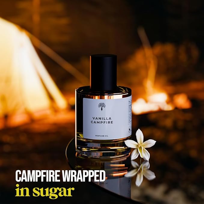 Eternal perfume oils Vanilla Campfire Perfume for men Alcohol Free Perfumes for women Long Lasting Eau De Parfum 1.69 FL Oz with 1 FL Oz Concentrated perfume Organic (Pack of 2)