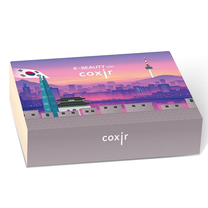 coxir Seoul Glow Korean Skincare Gift Set, 5-Step Routine