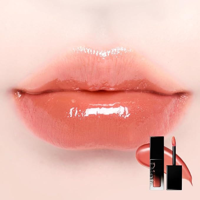 DINTO Blur-Glowy Lip Tint (212 Cor) – Dewy Finish Glowy Korean Lip Tint, Long Lasting All Day Stain, Bright Orange, Vegan & Cruelty-Free, 0.11 fl oz
