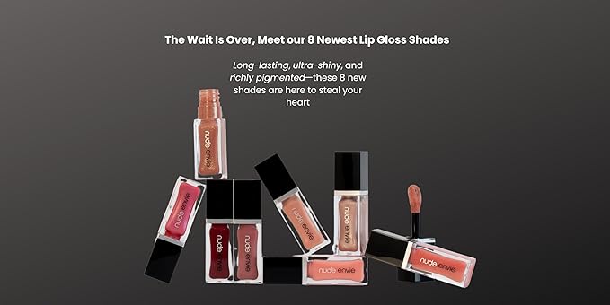 nude envie - Lip Gloss - High-Shine Finish - Moisturizing & Easy Application - Luxury Hydration - Non-Sticky Formula - With Vitamin E & Glycine Soja Oil - Vegan, Paraben-Free & Cruelty-Free - Superb