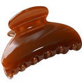 Prettyou Handmade Celluloid Acetate French Design Barrettes Tortoise Shell Claws Hair Claw Luxury Fashion Accessories Hair Clip for Women (toffee)