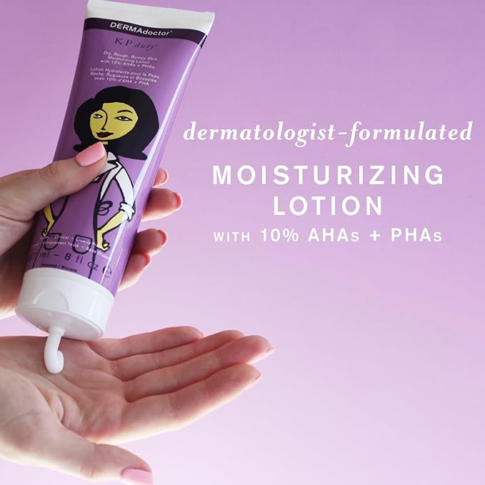 DERMAdoctor KP Moisturizing Lotion, Keratosis Pilaris Body Cream, 8 oz