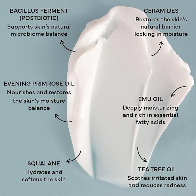 emuaid Barrier Repair Hydrating Face Cream, Daily Facial Moisturizer, 1.7oz