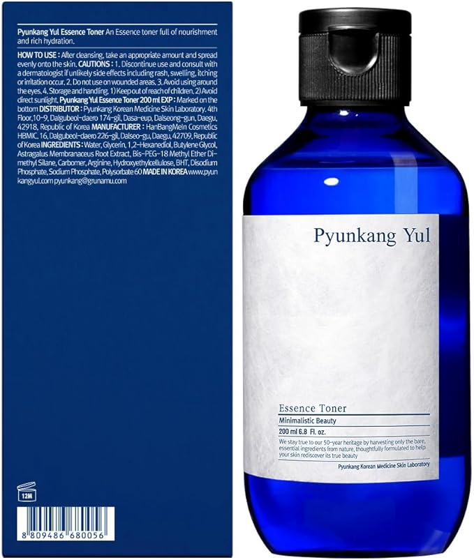 Pyunkang Yul PKY Essence Toner for Barrier Rebuilding, Highly Concentrated Essence Facial Toner, Minimal Ingredients, Zero-Irritation, Korean Skincare (6.8 Fl. Oz, 200ml)