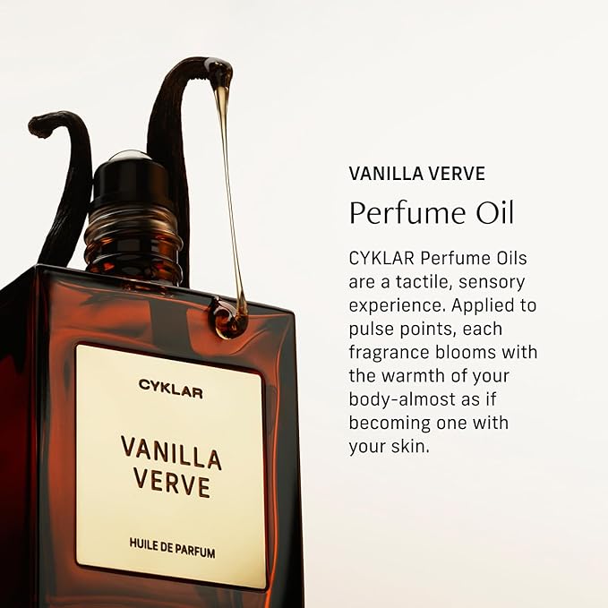 CYKLAR Perfume Oil for Skin – Vanilla Verve Scent – Travel-Friendly 15ml