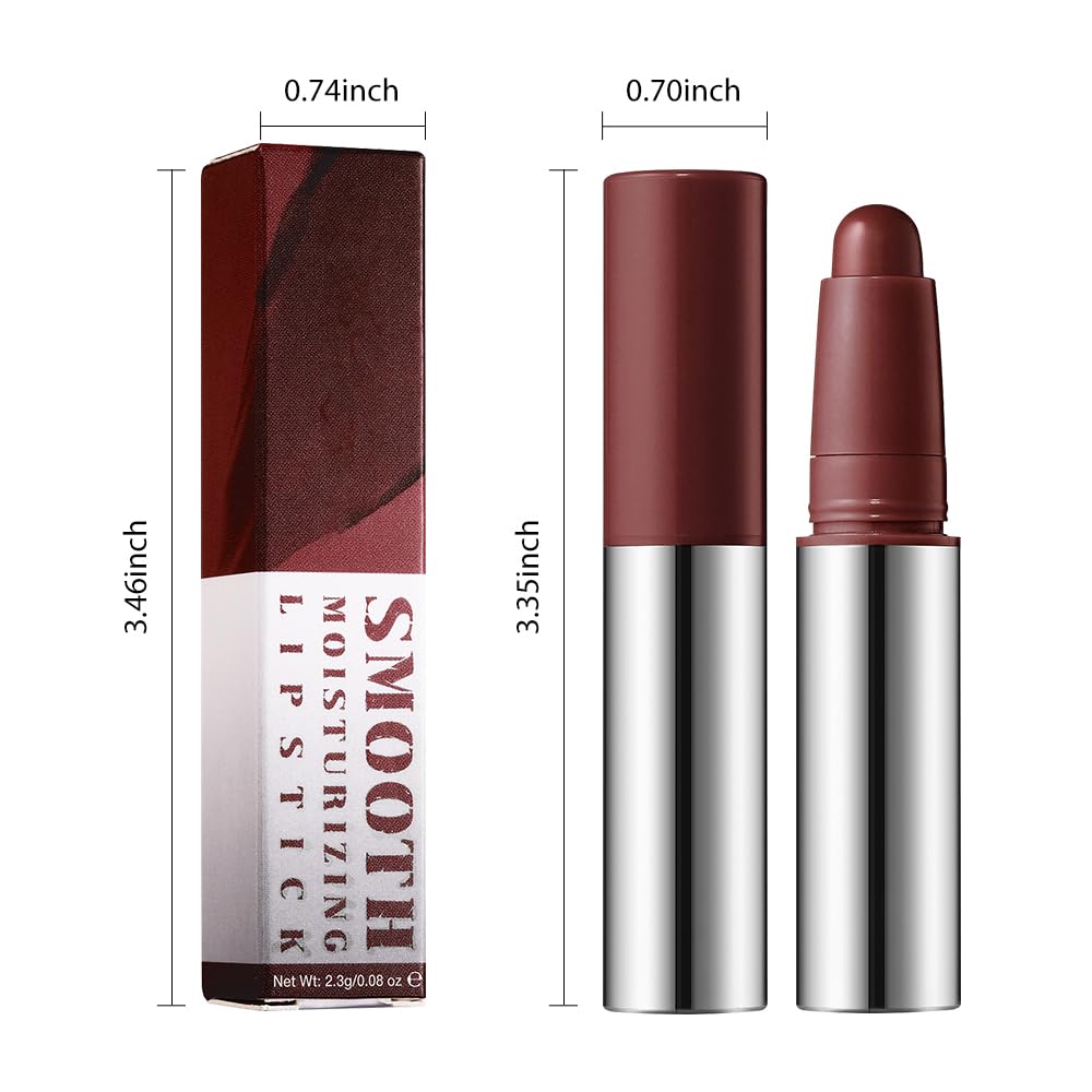 JUAAZIN Maroon Matte Lipstick Lip Liner Pencil Crayon - High Pigment Creamy Formula, Waterproof Long Lasting, Non-Sticklipstick, Ultra Thin Lightweight Velvet Matte Lip Feel for Women 06#