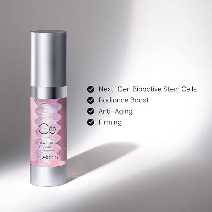 CELONIA Signature Bio Ampoule, Anti Againg Face Serum, Bio Stem Cell Deep Repair Anti Aging Treatment, Reduce Fine Line & Wrinkles, Correcting Dark Spot & Redness, Minimizing Pores 35ml