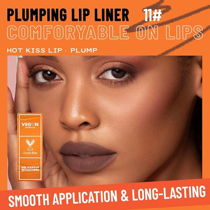 KXmzeG Matte Lip Liner Pencil for Shaping Lips, Retractable Creamy Brown Crayon LipLiner Pencil, Long Lasting Waterproof Lipstick Lip Liner Makeup, Vegan Beauty 11#