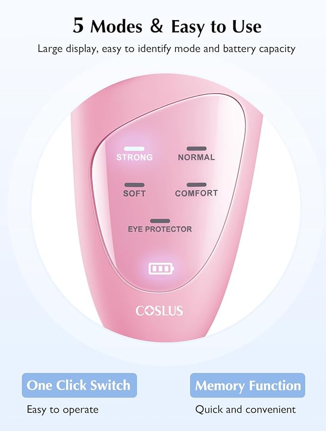COSLUS JMY05 Silicone Face Scrubber Facial Cleansing Brush, Heat Eye Care
