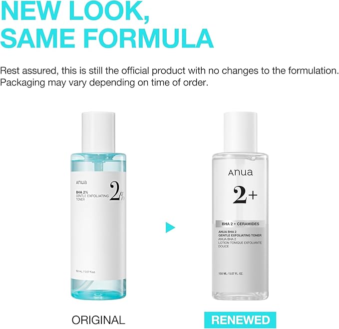 Anua BHA 2 Gentle Exfoliating Toner with Salicylic Acid, Daily Facial Toner for Pore Care and Smooth Skin, Lightweight Texture with BHA & 6 Ceramides, for Sensitive Skin, Korean Skincare, 5.07 fl.oz