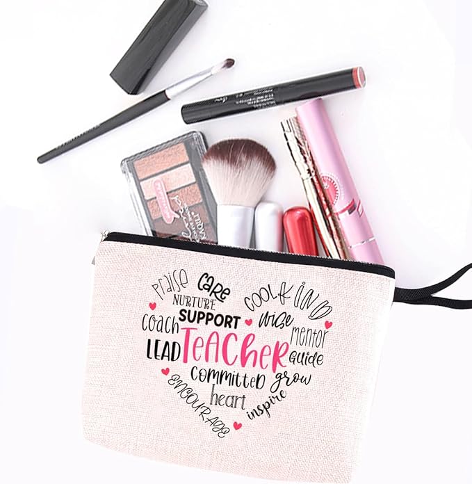 Hanamiya Na Teacher Gifts Makeup Bag for Women, Appreciation Birthday