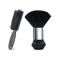 Barber Brush Set, 2 Piece Hair Cutting Brush Kit with Soft Neck Duster and Clipper Cleaning Brush for Neckline, Face, Salon and Home