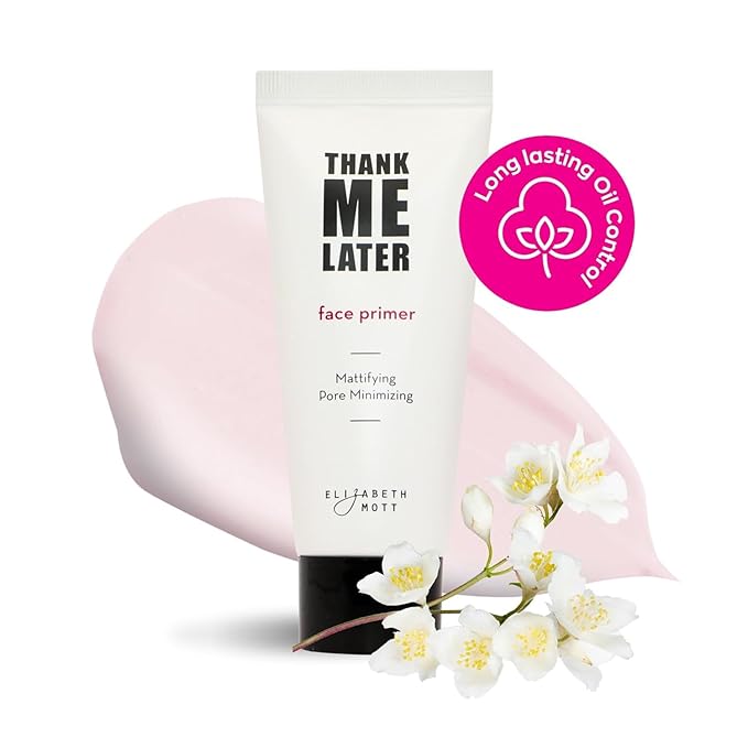 Elizabeth Mott Thank Me Later Primer & Setting Spray Bundle – Pore Minimizer for Face, Smoothing Soft Matte Finish Face Primer & Hydrating Setting Spray for Long-Lasting Makeup – 30g + 95ml