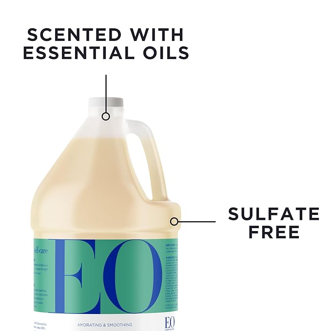 EO Shampoo Refill, 1 Gallon, Grapefruit and Mint, Hydrating & Moisturizing Hair Shampoo, Sulfate Free & Paraben Free Hydrating & Moisturizing For All Hair Types