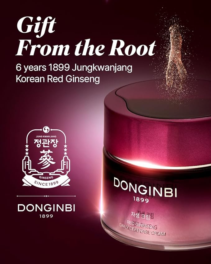Donginbi Red Ginseng Daily Defense Cream | Korean Ginseng Cream (0.8 oz)