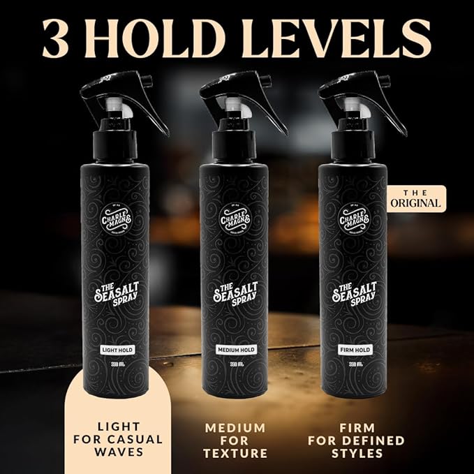 Charlemagne Sea Salt Spray for Men - Light Hold, 6.76 fl oz/200ml