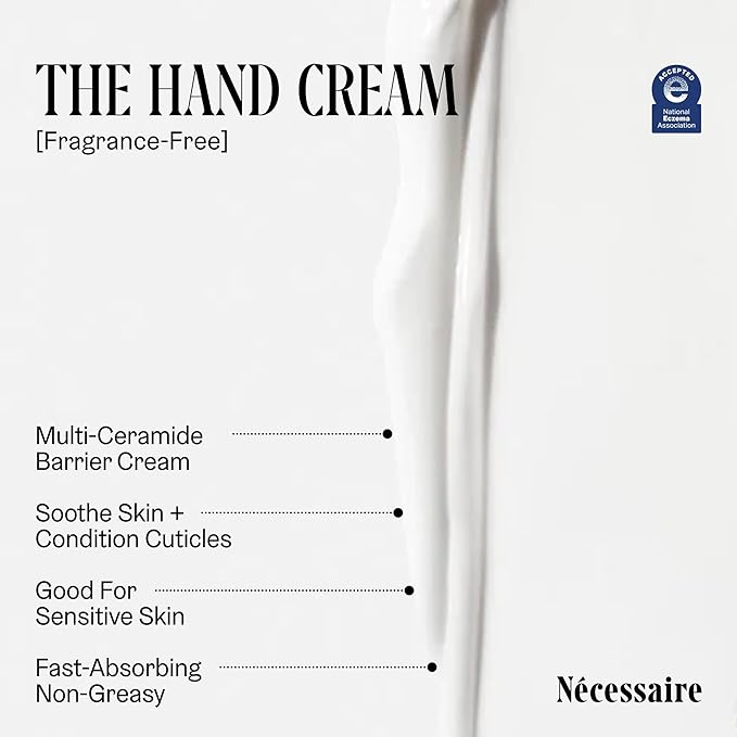 Nécessaire The Hand Duo – The Hand Cream + The Hand Retinol Treatment Gift Set for Dry Hands – Daily Moisture + Nighttime Repair with Ceramides, Peptides & Retinol – 2 x 2.2 oz