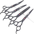 SHARONDS 7 Inch Stainless Steel Professional Barber Scissors (7 inch-4pc)