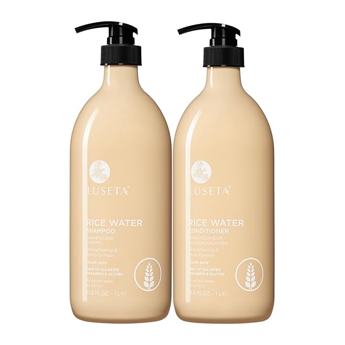 Luseta Rice Water Shampoo and conditioner Set Strengthening 33.8oz*2