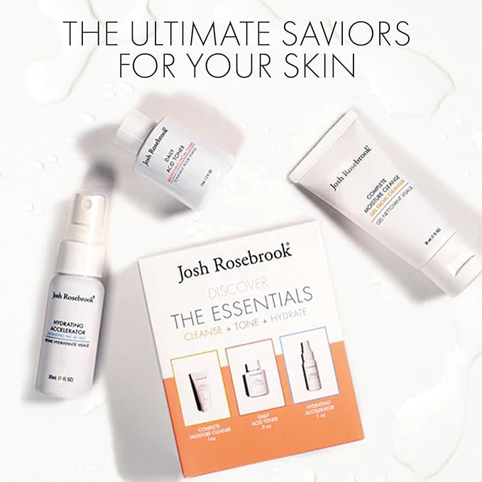 Josh Rosebrook Essentials Kit - Travel Cleanse, Tone & Hydrate Set