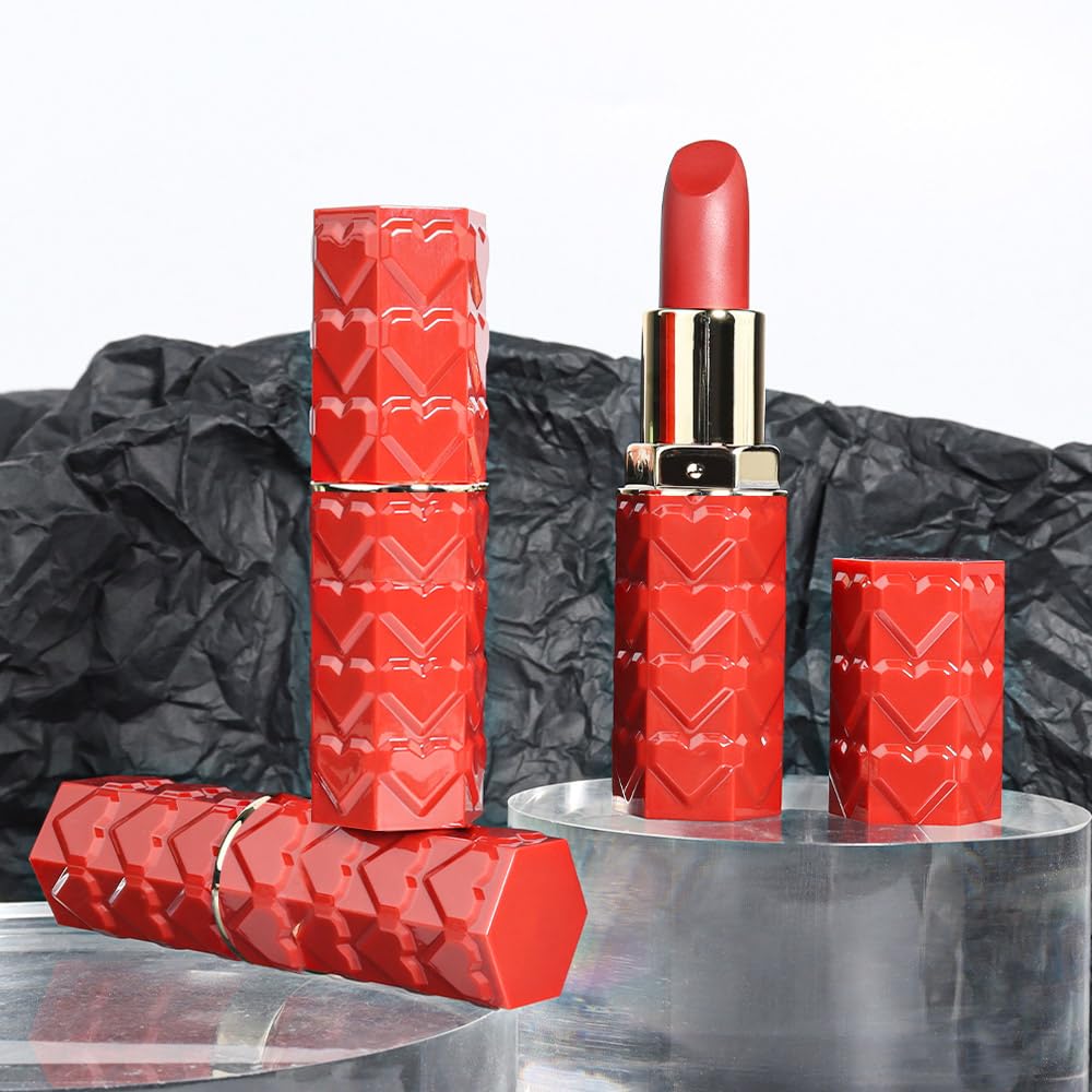 3 Pcs Matte Velvet Lipstick for Women Set,Nude Long Lasting Matte Lip Stick 24H Waterproof for Girls Natural Lip Makeup,Non-Stick Lipstick Makeup for Women,labiales magicos 24 horas originales