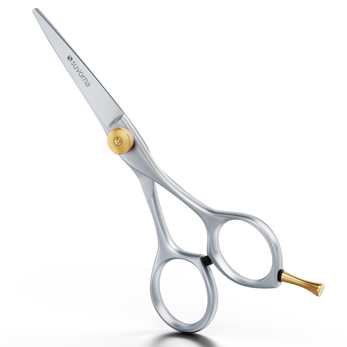 Suvorna Beard Scissors & Mustache Scissors for Men | 5" Small Scissors for Grooming, Trimming, Cutting & Shaping Facial Hair | Japanese Steel Precision Grooming Scissors for Barbers, Home & Salon Use.