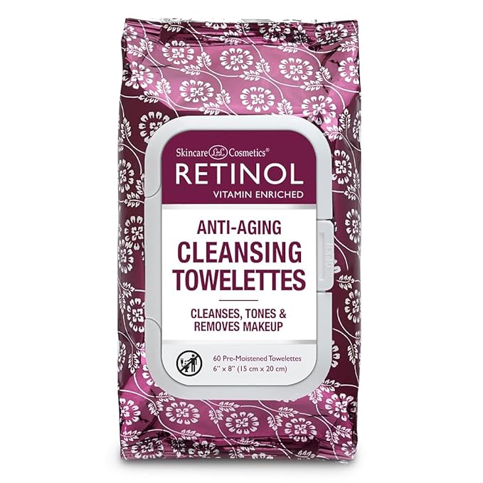 LIVAURA Retinol Makeup Remover Wipes for Women - Facial Cleansing Wipes