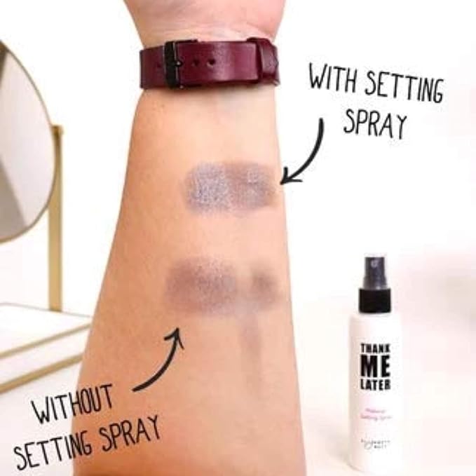 Elizabeth Mott Thank Me Later Primer & Setting Spray Bundle – Pore Minimizer for Face, Smoothing Soft Matte Finish Face Primer & Hydrating Setting Spray for Long-Lasting Makeup – 30g + 95ml