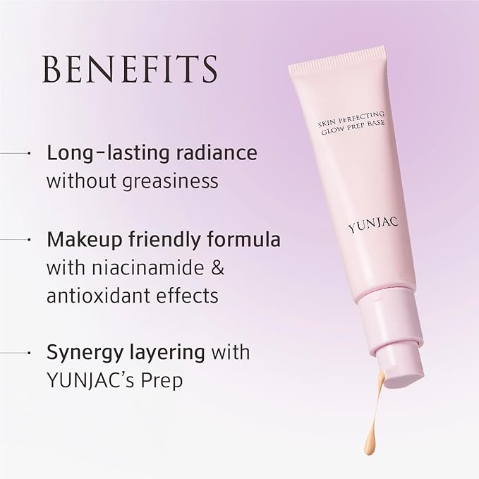 YUNJAC Skin Perfecting Glow Prep Base, 1.01 fl oz, Makeup Primer