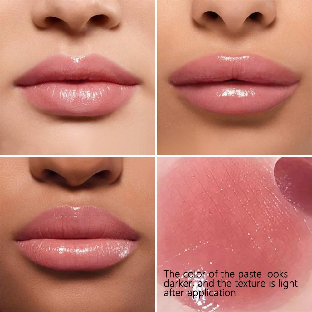 QIDSTERS 2Pcs Honey Lipstick Tinted Lip Balm, Sheer Hydrating Lip Stain for All Skin Tones, Natural Lightweight Lips Gloss Makeup for Women, Vegan & Cruelty-Free