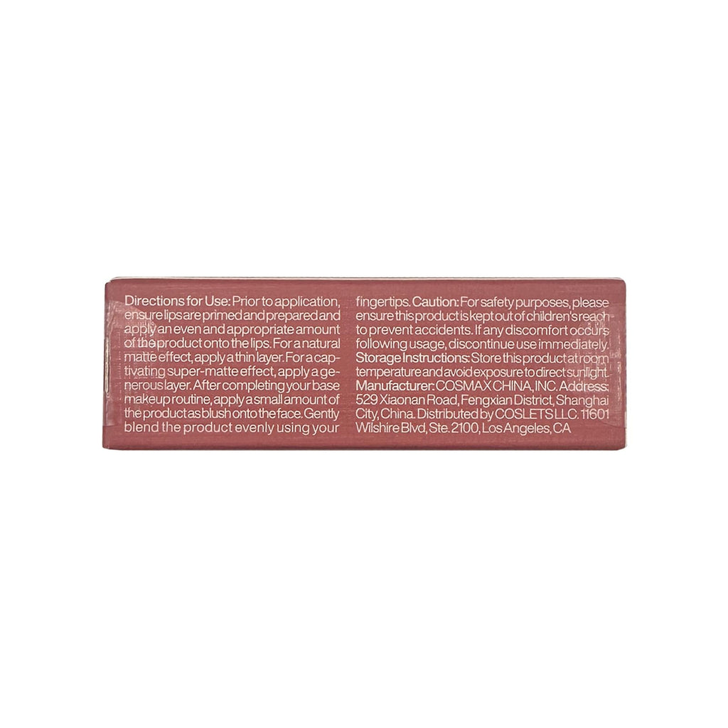 ITY Velvet Matte Finish Lip Stain-Mousse Textured Lip Clay, Nude Shade, Conceals Lip Lines, Rich Pigment Lip Tint Lipsticks, 0.14 oz (4g) in Petal