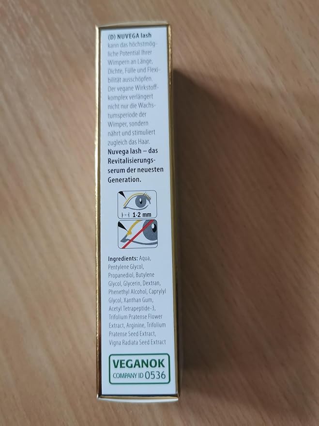 Nuvega Lash - Vegan Eyelash & Eyebrow Serum Set I Longer Eyelashes in 4-6 Weeks I Lash and Eyebrow Growth Serum I Made in Germany I 1ml & 3ml