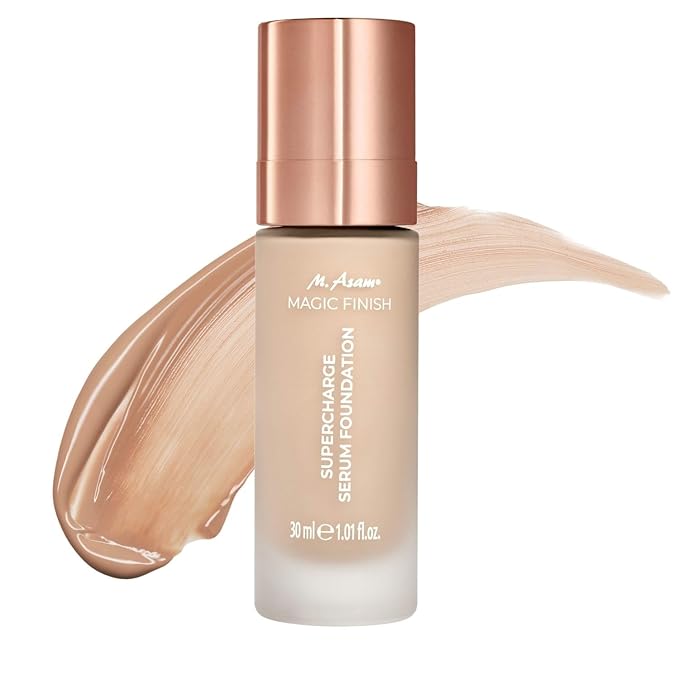M. Asam Magic Finish Supercharge Serum Foundation Warm Sand (1.01 Fl Oz)