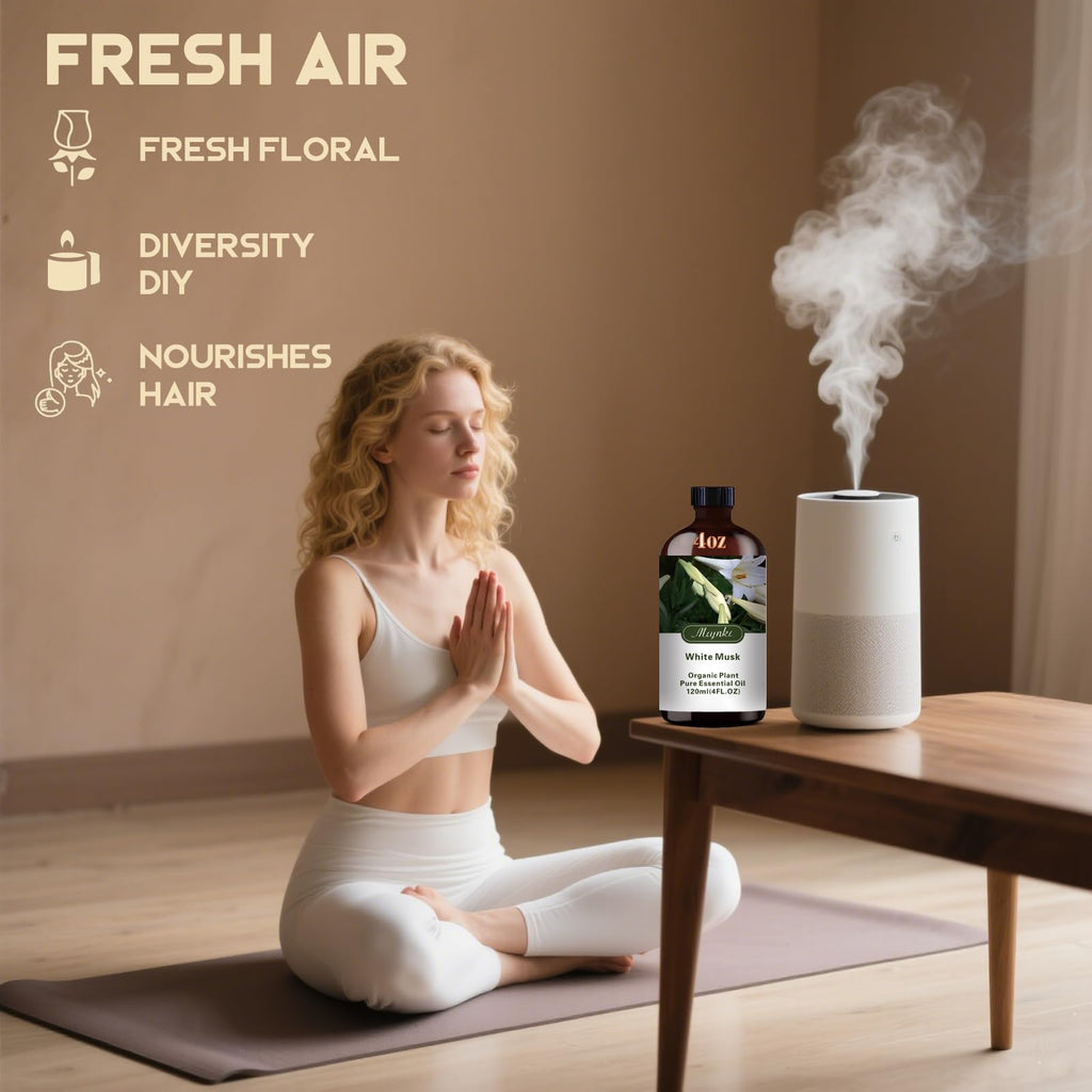 MLYNKL White Musk Essential Oil,White Musk Oil for Massage Home,4 fl oz