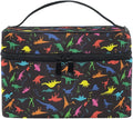 MNSRUU Makeup Bag, Dinosaurs Travel Makeup Organizer Bag Cosmetic Cases Toiletry Bags for Girl Women Ladies