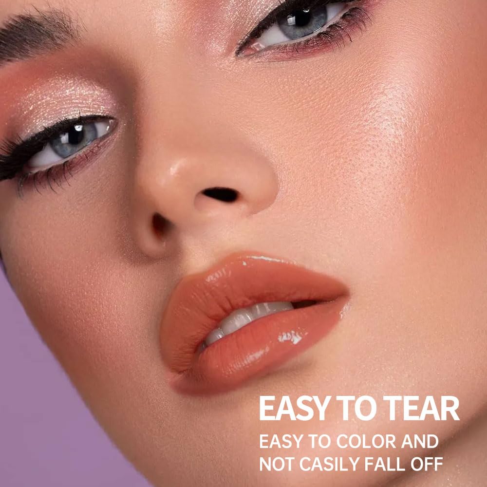 Matte Lip Stain Peel Off Lip Gloss& Lip Liner 2-in-1: One end defines lips with precision liner, the other peels off to reveal long-lasting, waterproof, smudge-proof, transfer-proof matte color.1#