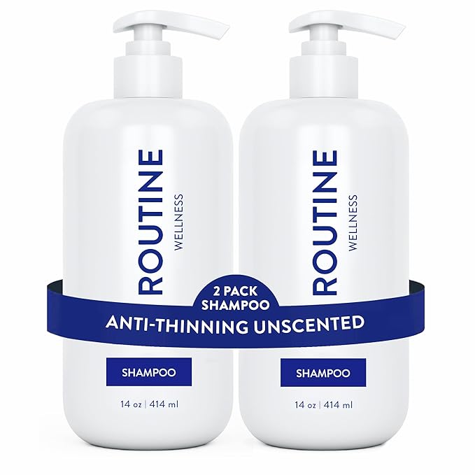 Routine Wellness Anti-Thinning Volumizing Shampoo - Unscented (Pack of 2)