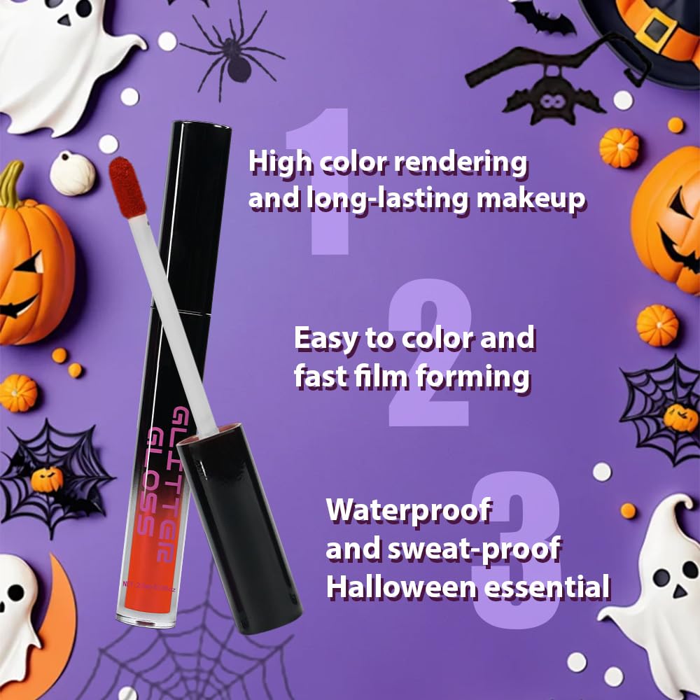 CAKAILA Red Matte Lipstick for Women,Liquid Lipstick,Long Lasting Waterproof Lightweight Comfortable Non-Drying Bold Dark Lip Gloss for Gothic Stage Makeup,Cruelty Free