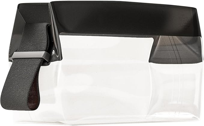 Cadence Parcel - Clear Travel Kit with Zipperless Magnetic Closure - Ink, Small - Durable, Leak-Resistant and TSA Approved Toiletry Bag - Modular Organization - Recycled TPU (.5 Qt)