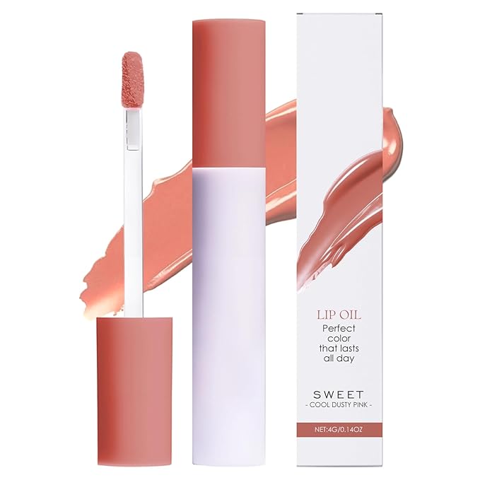 ehnoge Lips Staining Lip Oil, 2026 New Lip Tint Lips Oil Long-Lasting Moisturizing, Plumping Hydrating Glossy Lip Glosses, Glossy Lip Stain Creamy Texture for Girl and Women (SWEET)