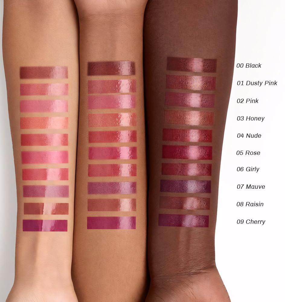 Kaely Honey Lipstick Tinted Lip Balm, Hydrating Shine Lipstick for Women Dry Lips, Moisturizing Nourishing Glossy Lip Gloss Stain Makeup, Sheer Lightweight, Vegan & Cruelty-Free, 00