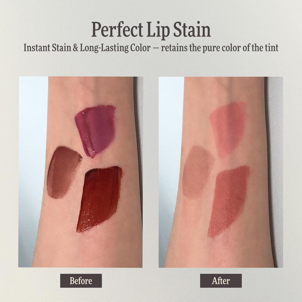 DINTO Blur-Glowy Mini Lip Tint (253 Ad Veritas) – Dewy Finish Glowy Korean Lip Tint, Long Lasting All Day Stain, Muted Pink Beige, Vegan & Cruelty-Free, 0.04 fl oz