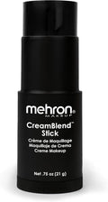 Mehron Makeup CreamBlend Stick | Face Paint, Body Paint, & Foundation Cream Makeup | Perfect for Halloween.75 oz (21 g) (Black) | Made in the USA