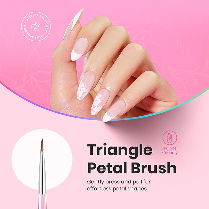 Beetles Nail Art Brushes Set for Gel Polish 3 Pcs Nail Art Design Pen