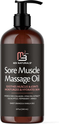 Arnica Massage Oil for Sore Muscles with Collagen, Stem Cells 8 fl oz by M3