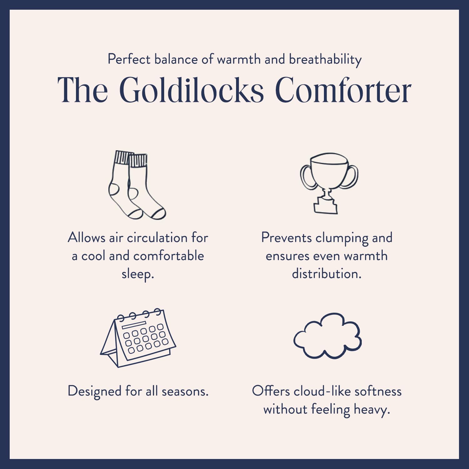Brooklinen Ultra Warm Luxury Down Comforter, 100% Natural Canadian Duck Down Duvet Insert - 750 Fill Power, Baffle Box Construction, 100% Cotton Shell, Full/Queen Size Comforter