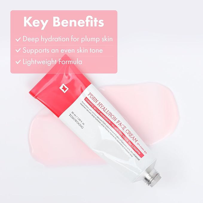 TOSOWOONG PDRN Hyaluron Face Cream for Hydrating & Firming, Dark Spots