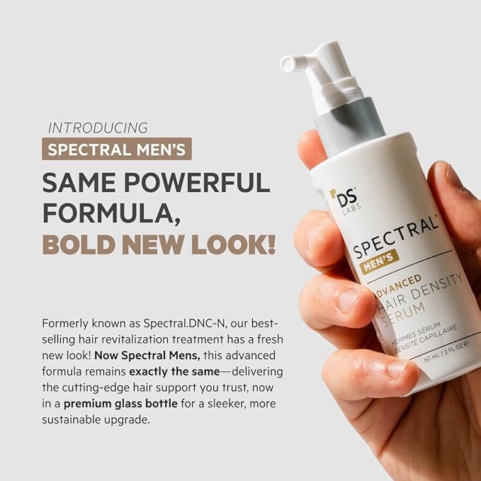 DS Labs Spectral Men's Hair Density Serum for Thinning Hair, 60 mL (3 Pack)